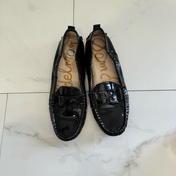 Sam Edelman Farrell black patent leather driving moccasin size 7.5 - Picture 1 of 5